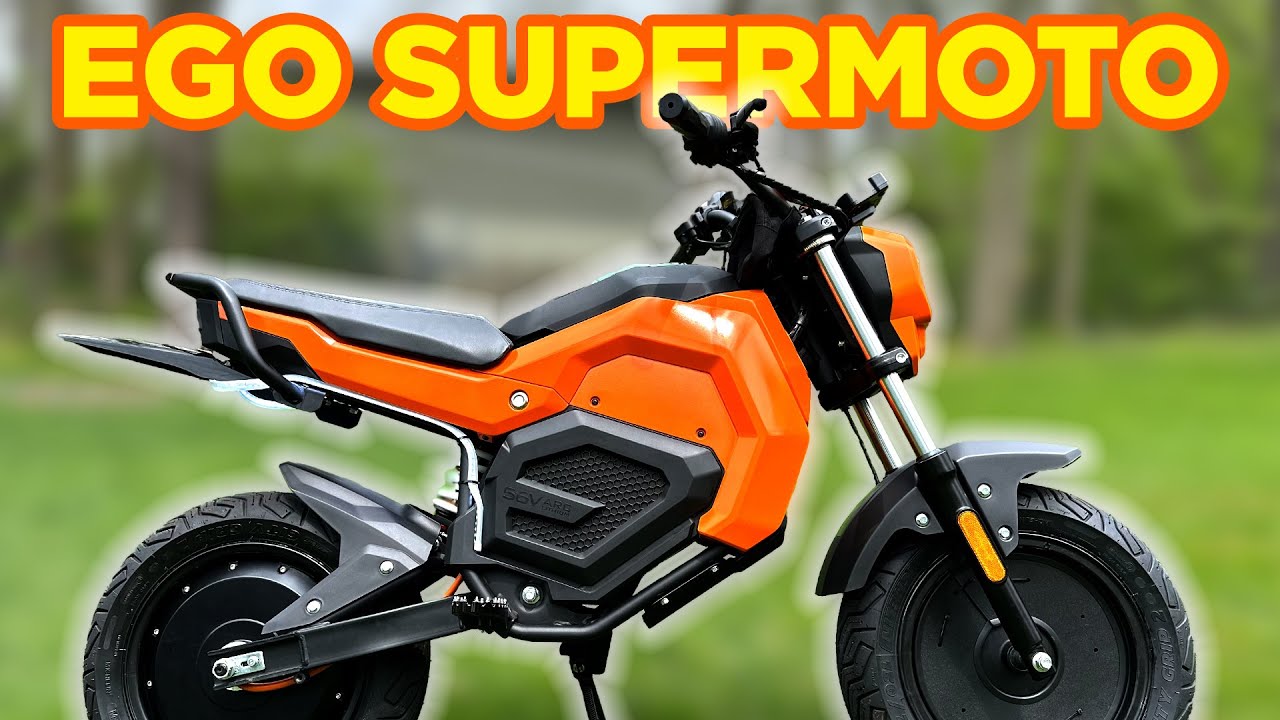 Переоборудование мини-байка EGO в супермото и установка шин от Detroit Moped Works!