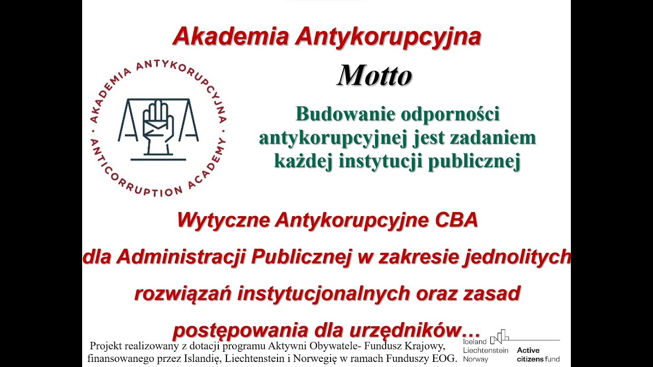Wytyczne antykorupcyjne CBA dla administracji publicznej
