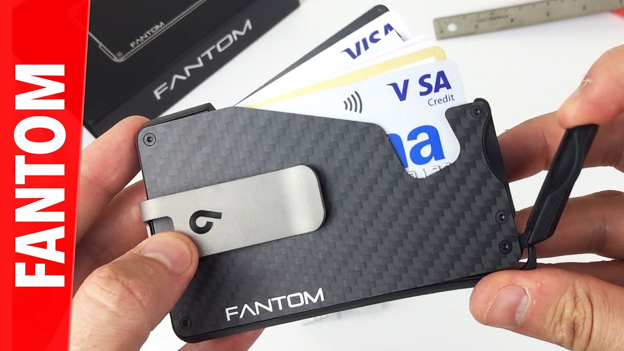 Carbon Fiber FANTOM Wallet with Coin Holder!