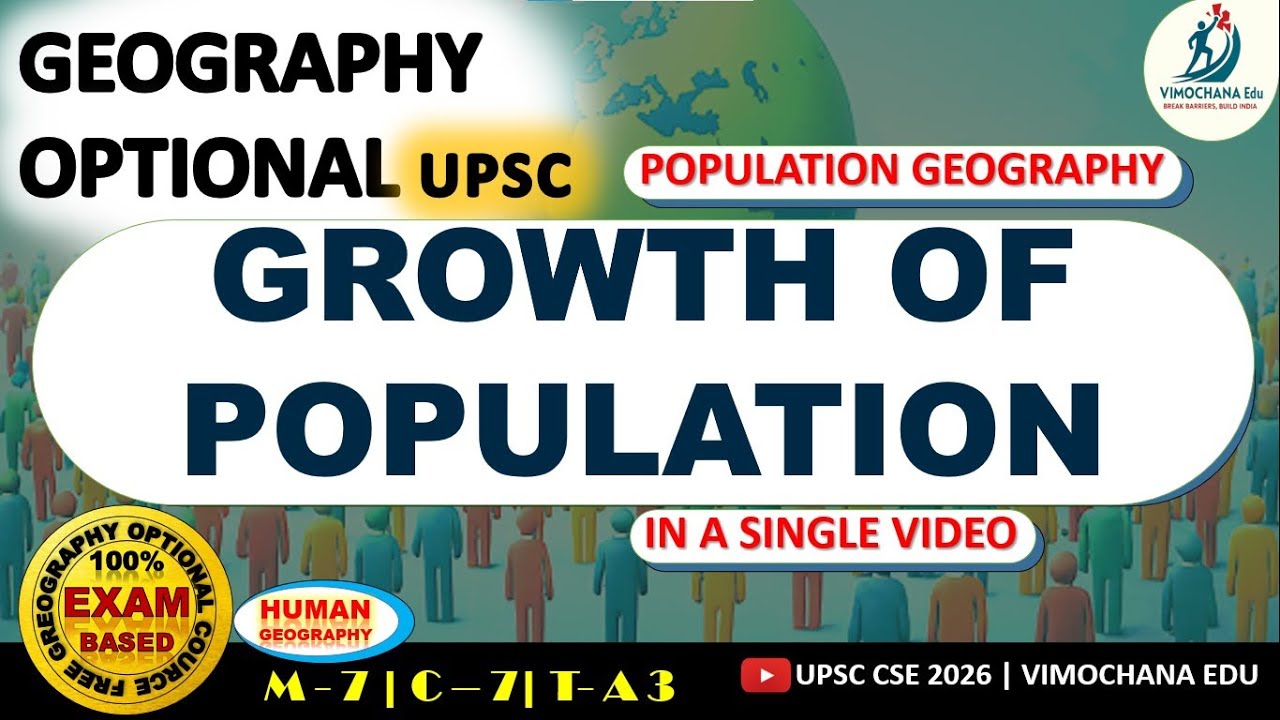 Growth of Population Full Lecture | Population Geography | 