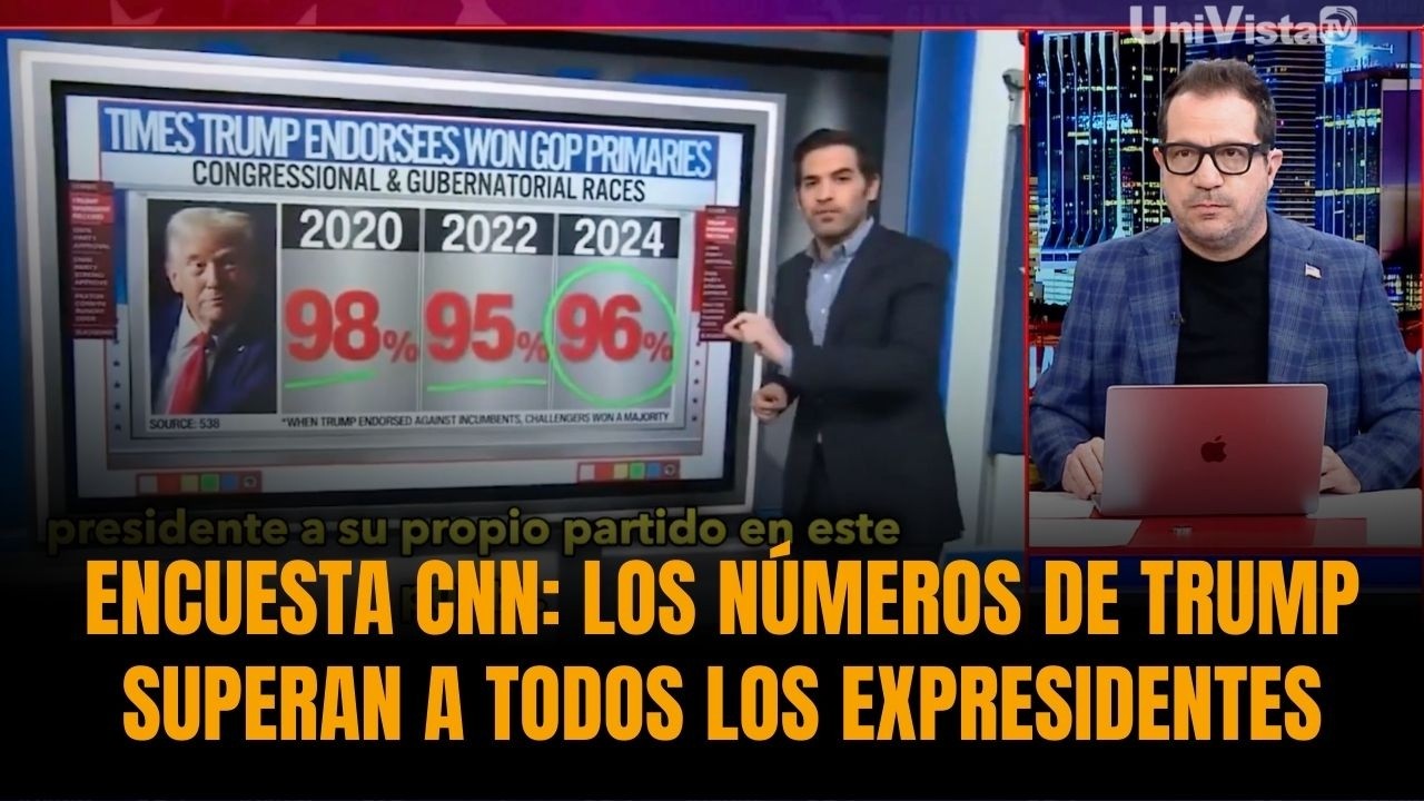ENCUESTA CNN: LOS NÚMEROS DE TRUMP SUPERAN A TODOS LOS EXPRESIDENTES | Sánchez Grass en America