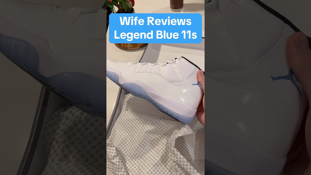 She&rsquo;s a fan #airjordan11 #legendblue #review #unboxing #sneakers #fyp