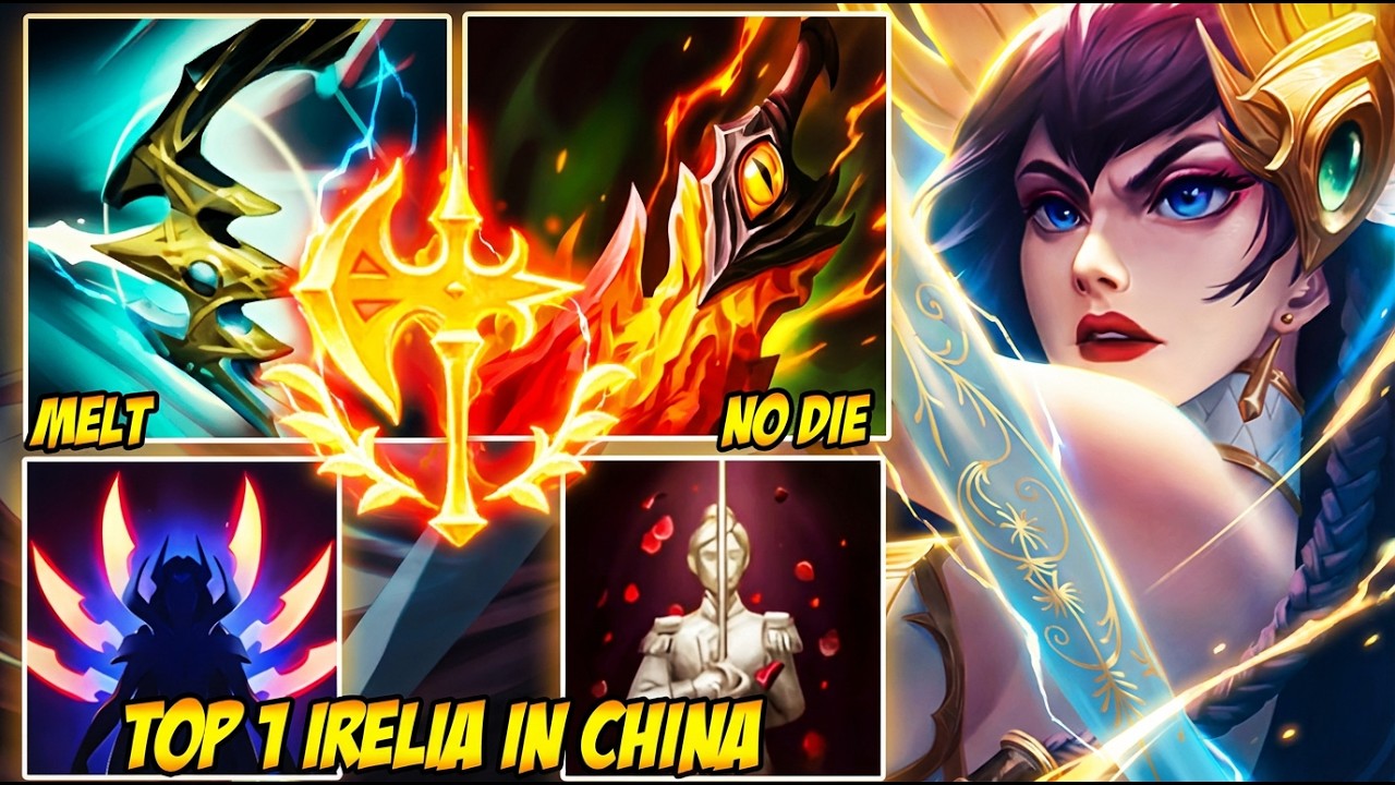 WILD RIFT CHINA TOP 1 IRELIA - BRUISER IRELIA IS REAL! SHE NEVER DIES