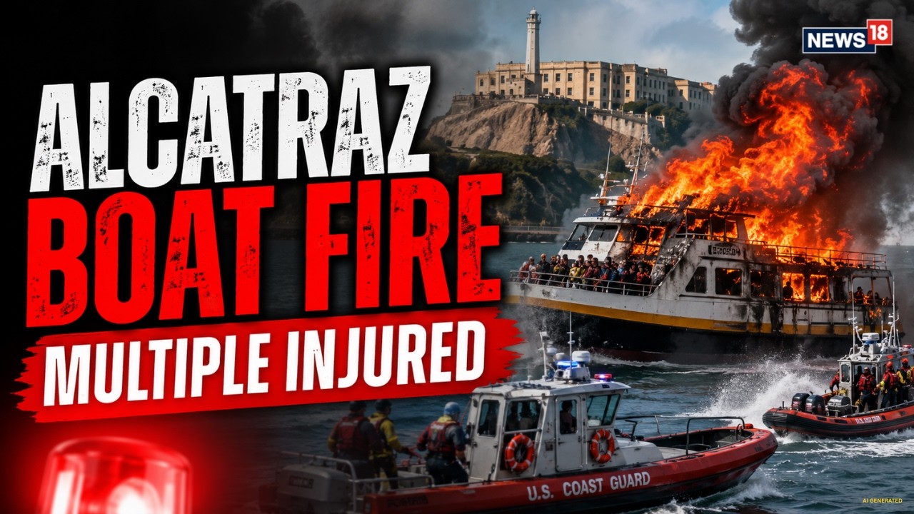 LIVE: Boat Catches Fire Near Alcatraz | 1 Missing, 17 Rescued | Search Underway for Missing Person