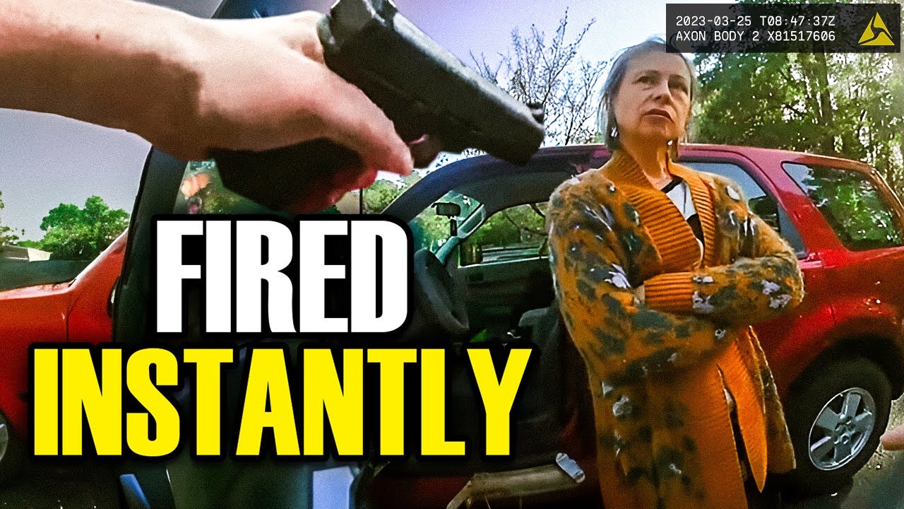 Power Trip Cop FIRED After Pulling Gun For Parking Dispute!