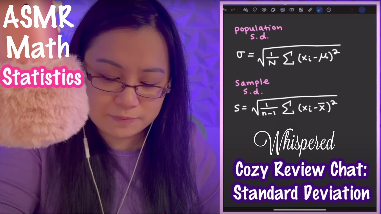 ASMR Math | Relaxing Statistics Review | Standard Deviation (Whispering, Educational, Ramble)