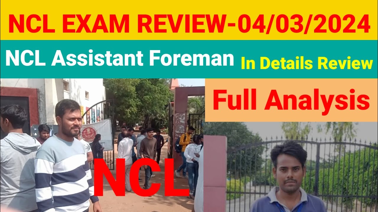 NCL Assistant Foreman Exam Analysis-04/03/2024.