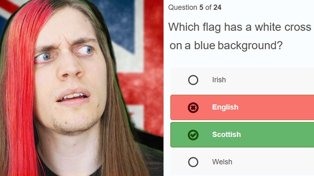 English guy takes English citizenship test