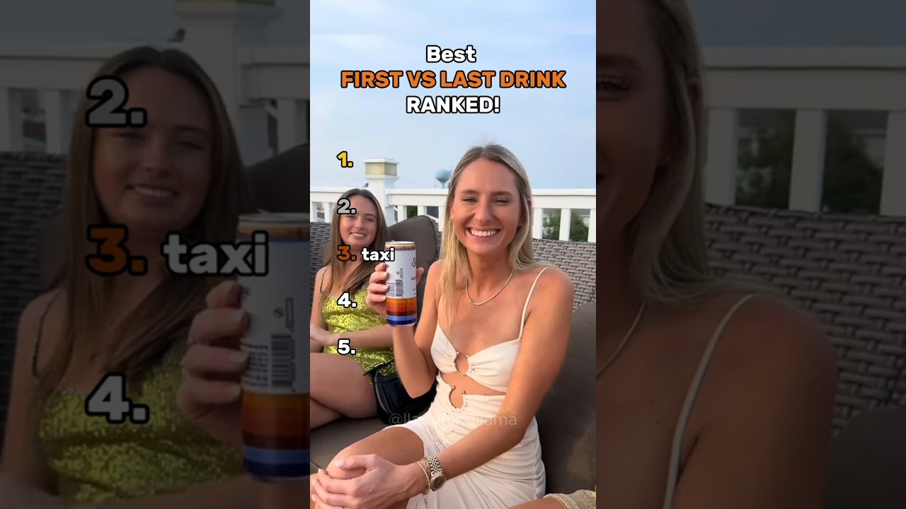 Best FIRST VS LAST DRINK Ranked! #funny #shorts #drink