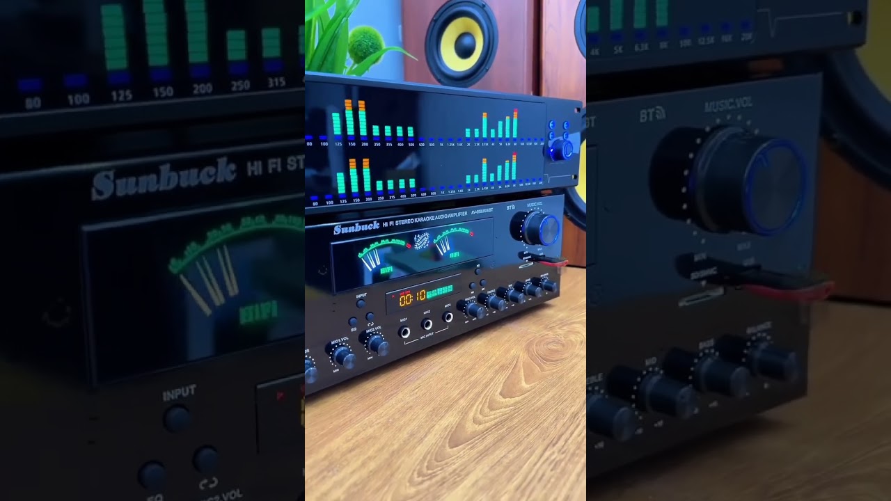 Amplificador receiver Bluetooth digital VU meter #amplifier #soundequipment
