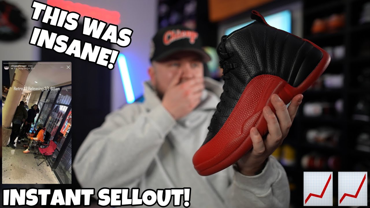 SOLD OUT EVERYWHERE! THE JORDAN 12 "FLU GAME"  WAS A INSTANT SELLOUT! RESELL SKYROCKET AFTER THE L'S