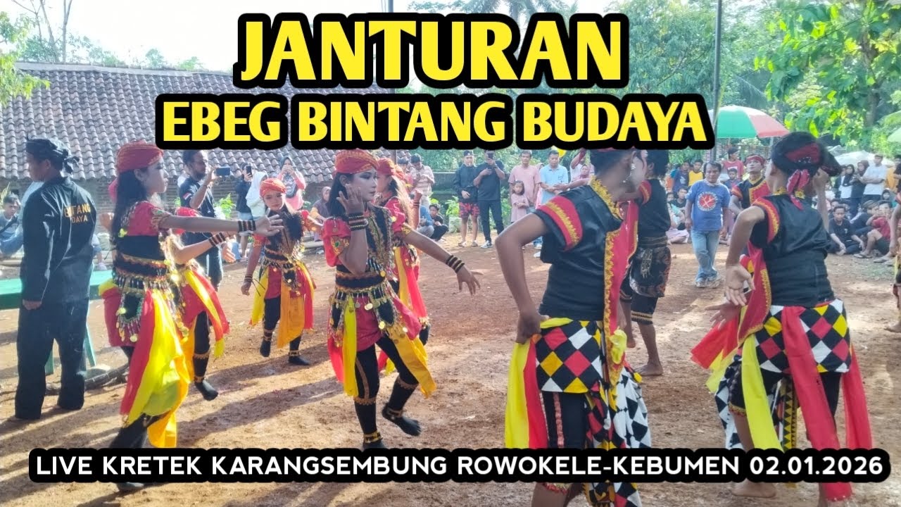 Janturan‼️ ebeg bintang budaya📍📍 live kretek Karangsembung rowokele-kebumen 02.01.2026