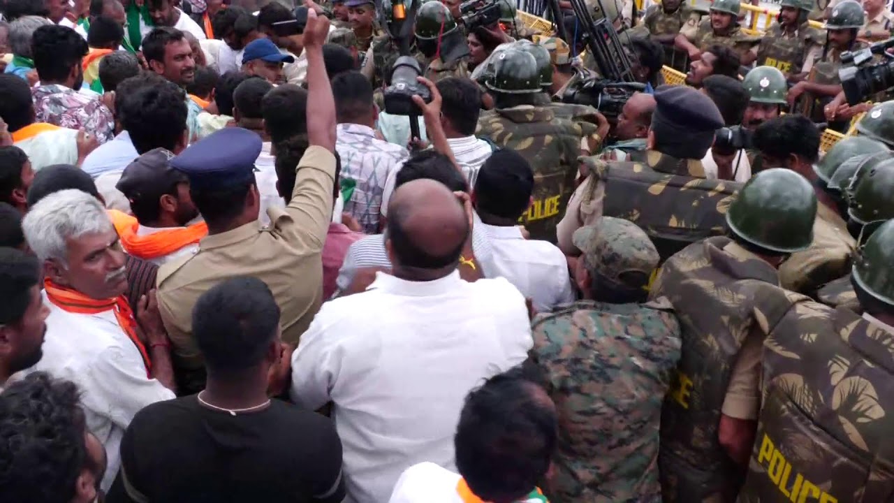 Mandya protest.