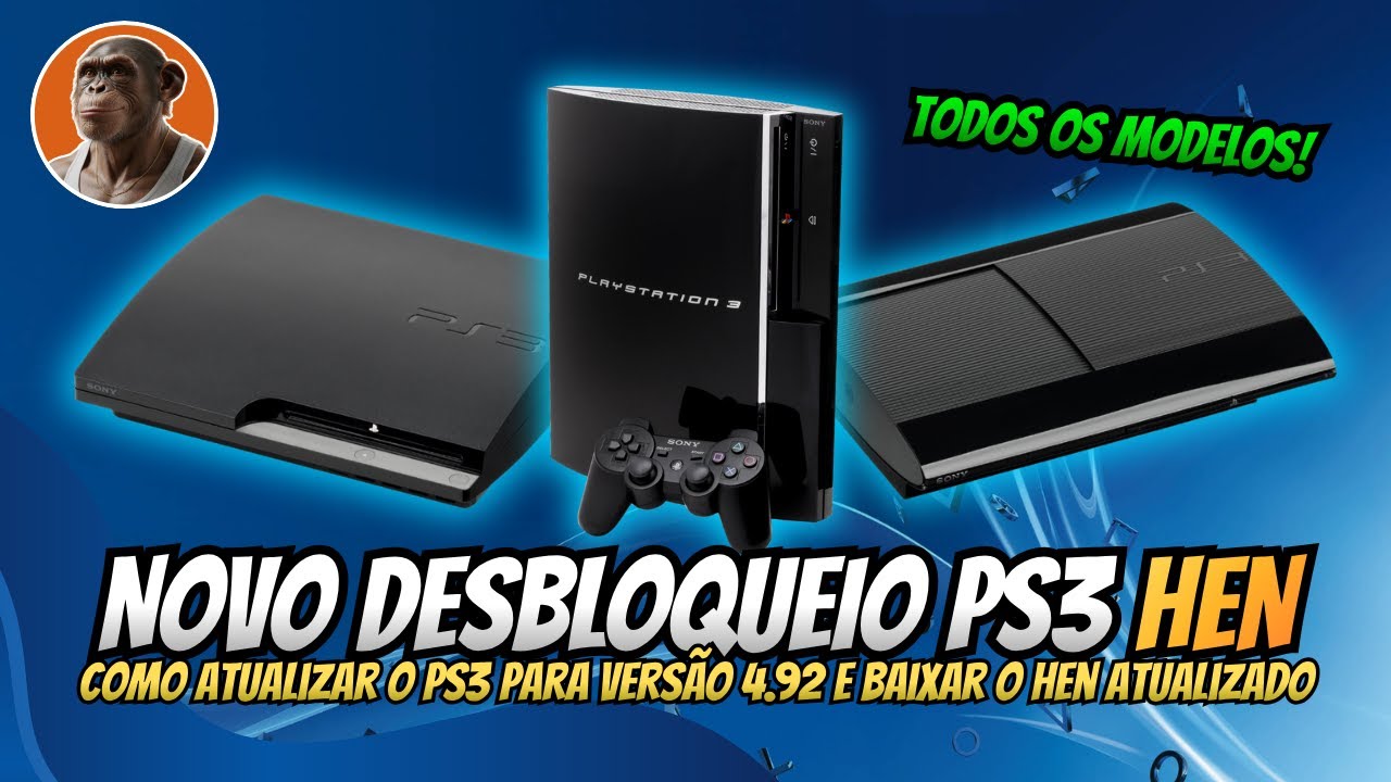 COMO ATUALIZAR O PS3 E INSTALAR O HEN NA VERSÃO 4.92 - PASSO A PASSO COMPLETO 2025