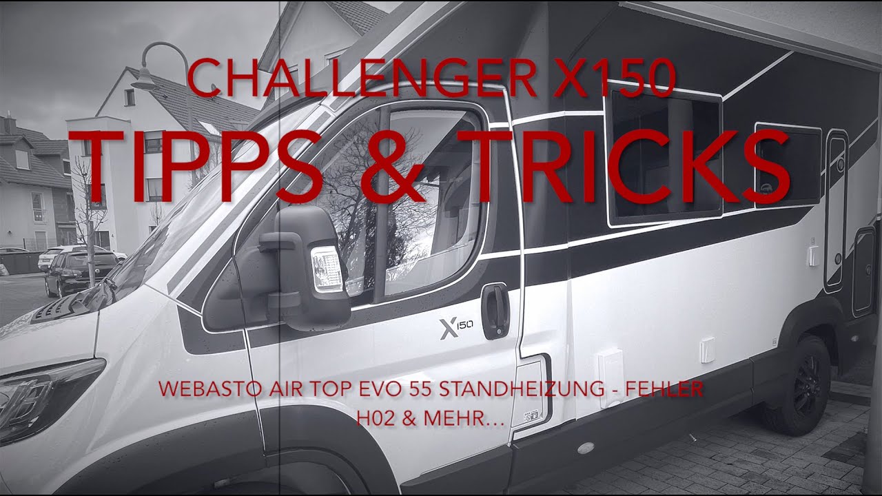 Challenger X150 - Webasto Air Top EVO 55 Standheizung - Fehler H02 & Revisions Klappe einbauen
