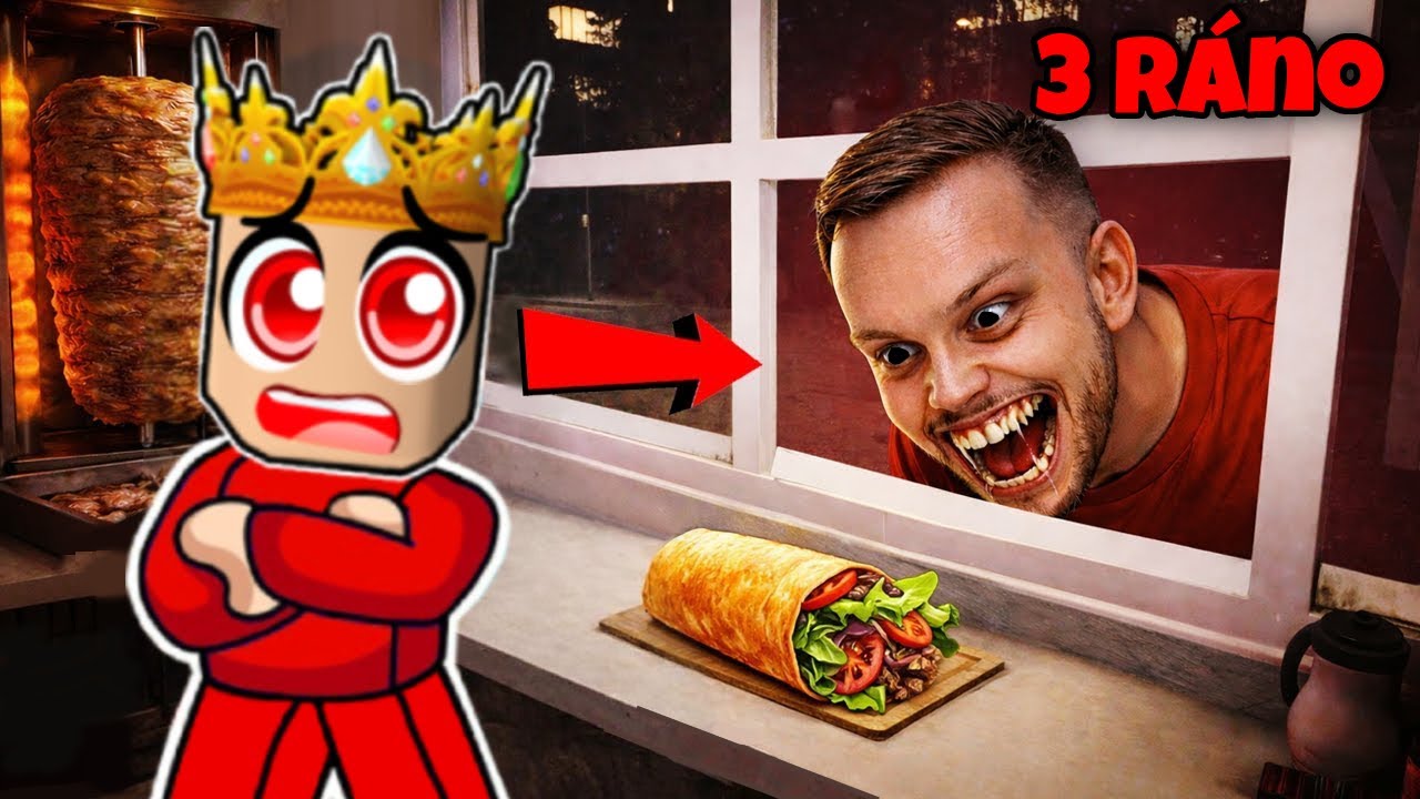 Prod&aacute;v&aacute;m KEBAB ve 3 R&aacute;no..!? (Roblox Scary Shawarma Kiosk)