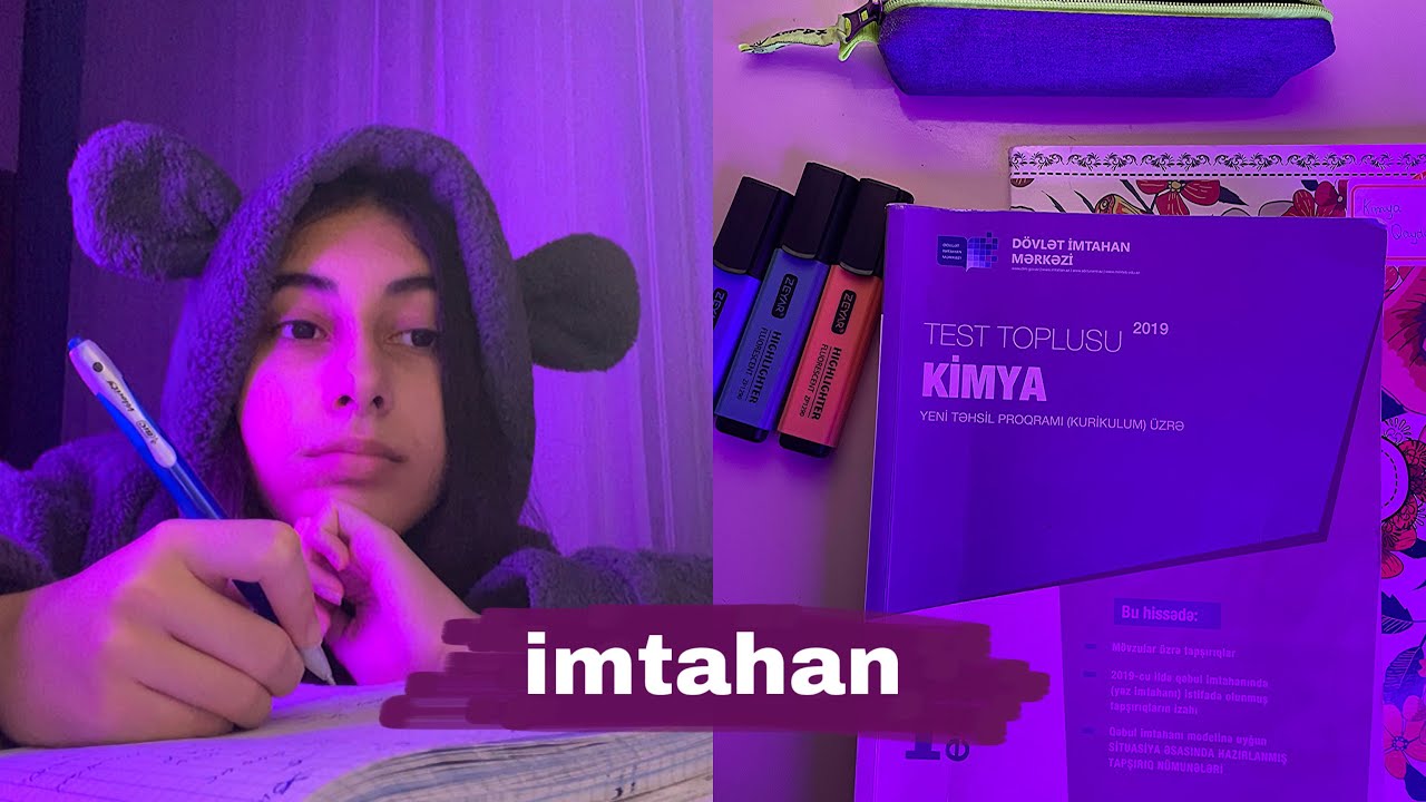 Dərs rutini / imtahanlara hazırlıq / günüm necə keçir?