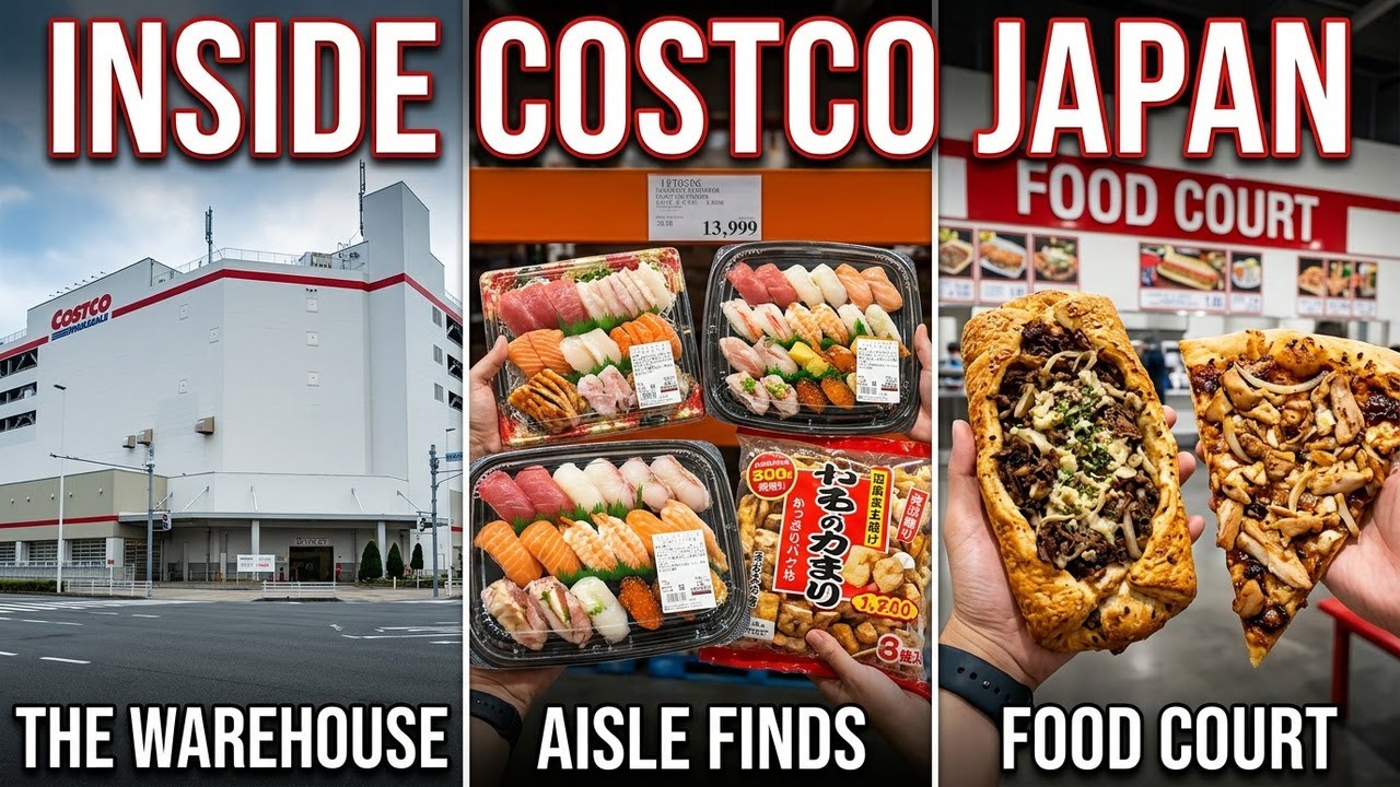 4K- Costco Japan Walking Tour with Food Court