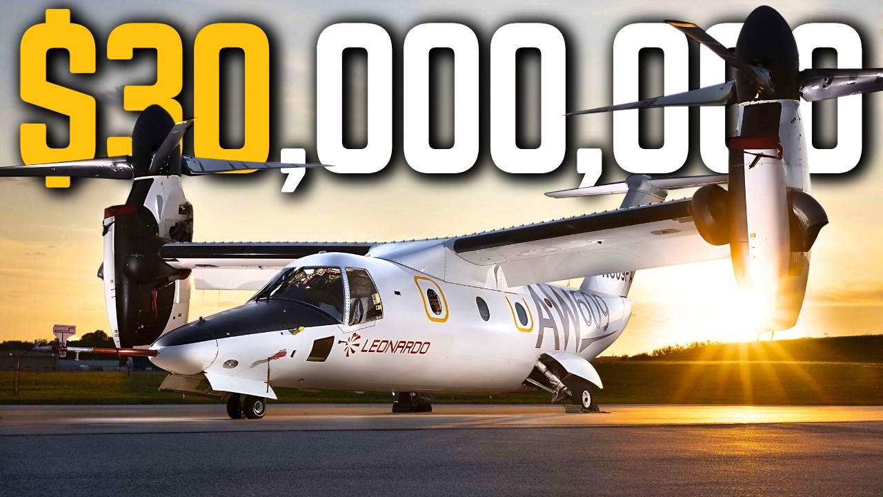 Внутри вертолета Leonardo AW609 стоимостью 30 миллионов долларов