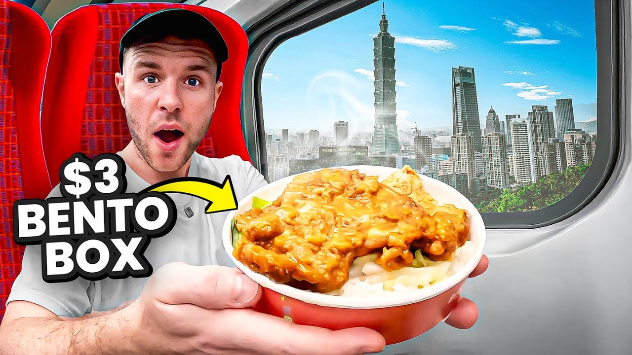 $3 Bento Box on Taiwan's Fastest Train 🇹🇼