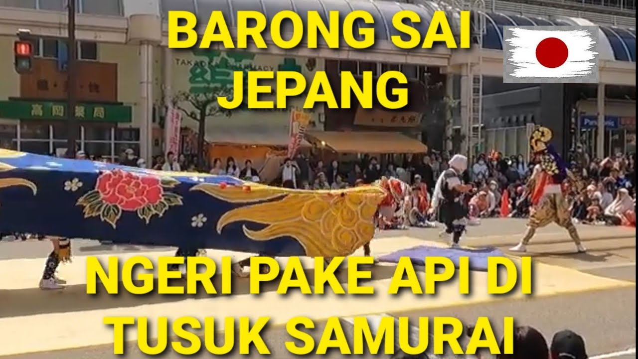 PERLOMBAAN SHISHIMAE atau BARONG SAI DI JEPANG || SERU SAMPAI DI TUSUK PAKE API,SAMURAI