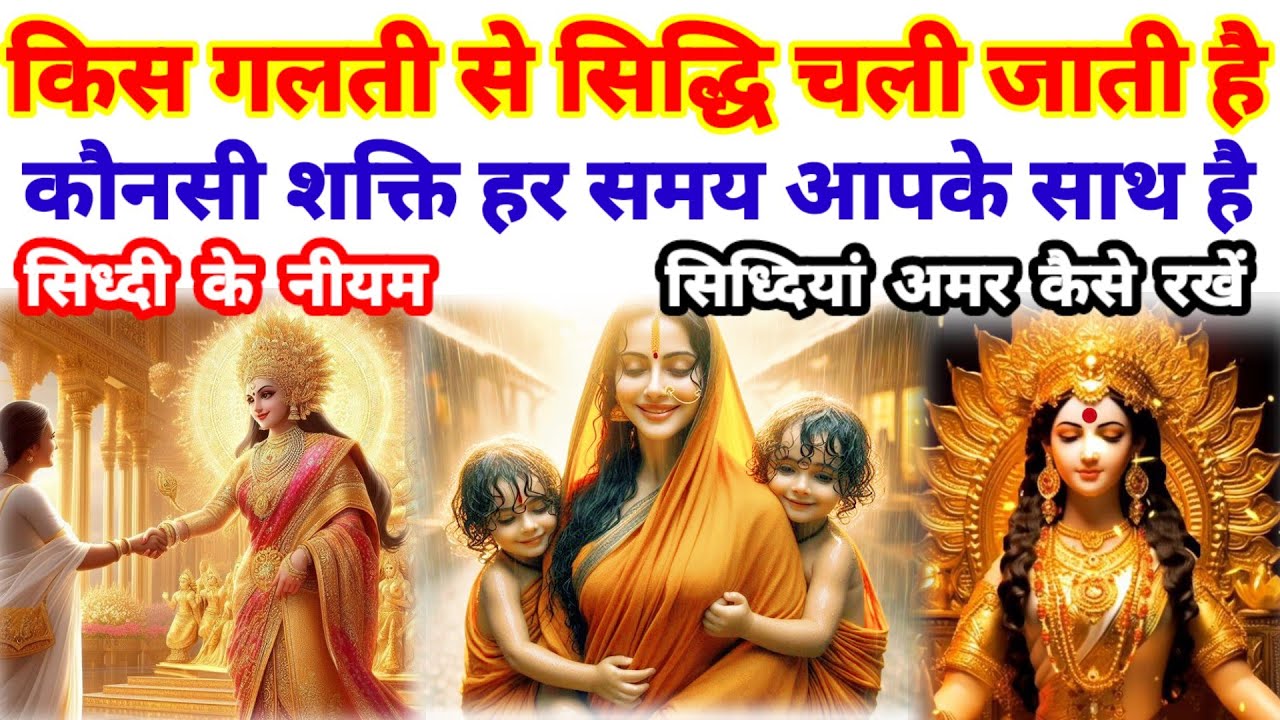 क्या करने से सिद्धि चली जाती है एवं कौनसी शक्ति हर समय आपके साथ रहती है Bhakti Charcha