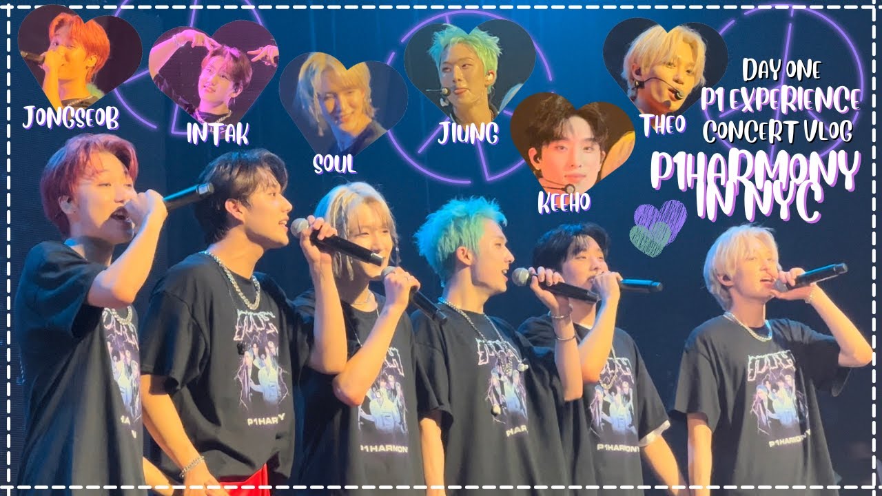 p1harmony concert in new york vlog & footage + opening dilt english ver. album & cupsleeve event!