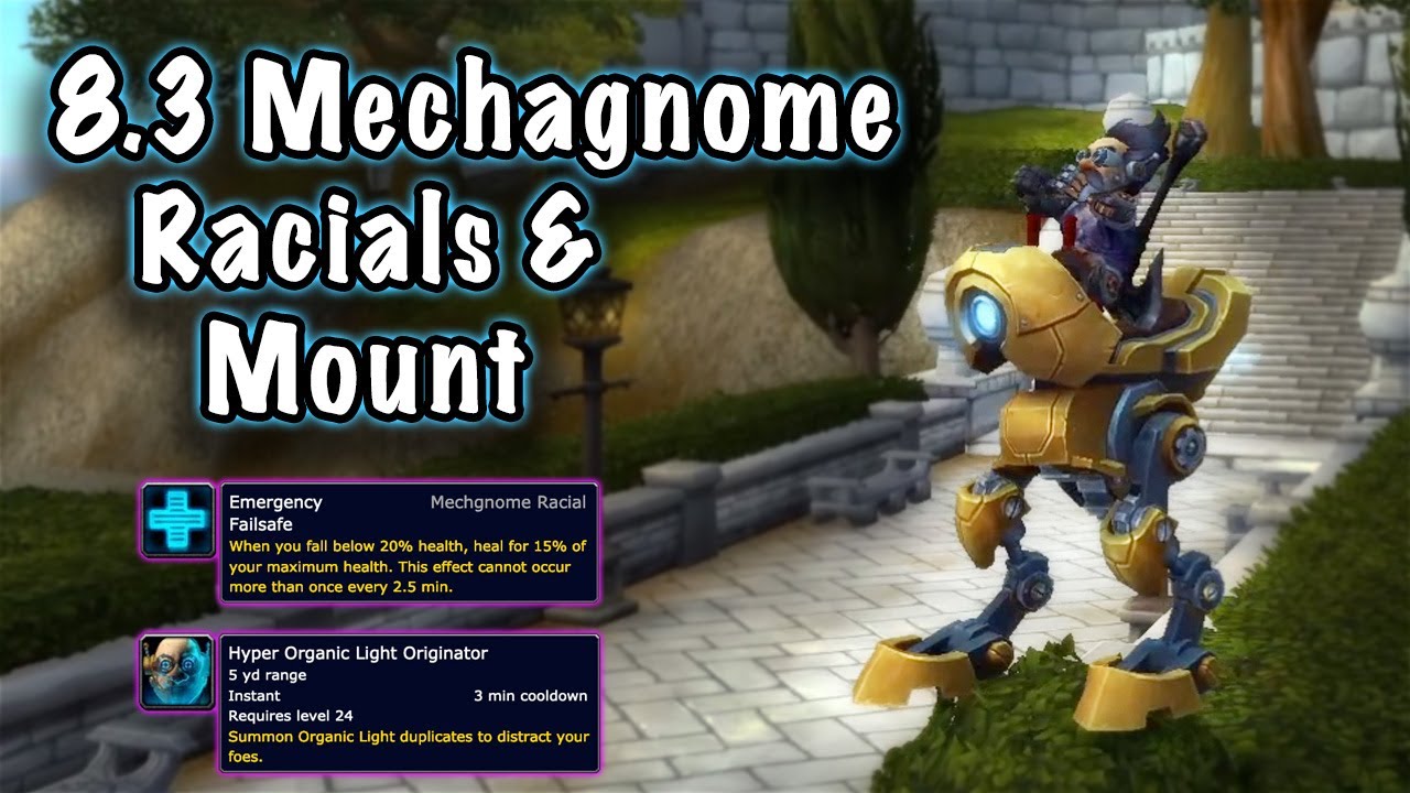Jessiehealz - Mechagnome Racial Abilities & Mount