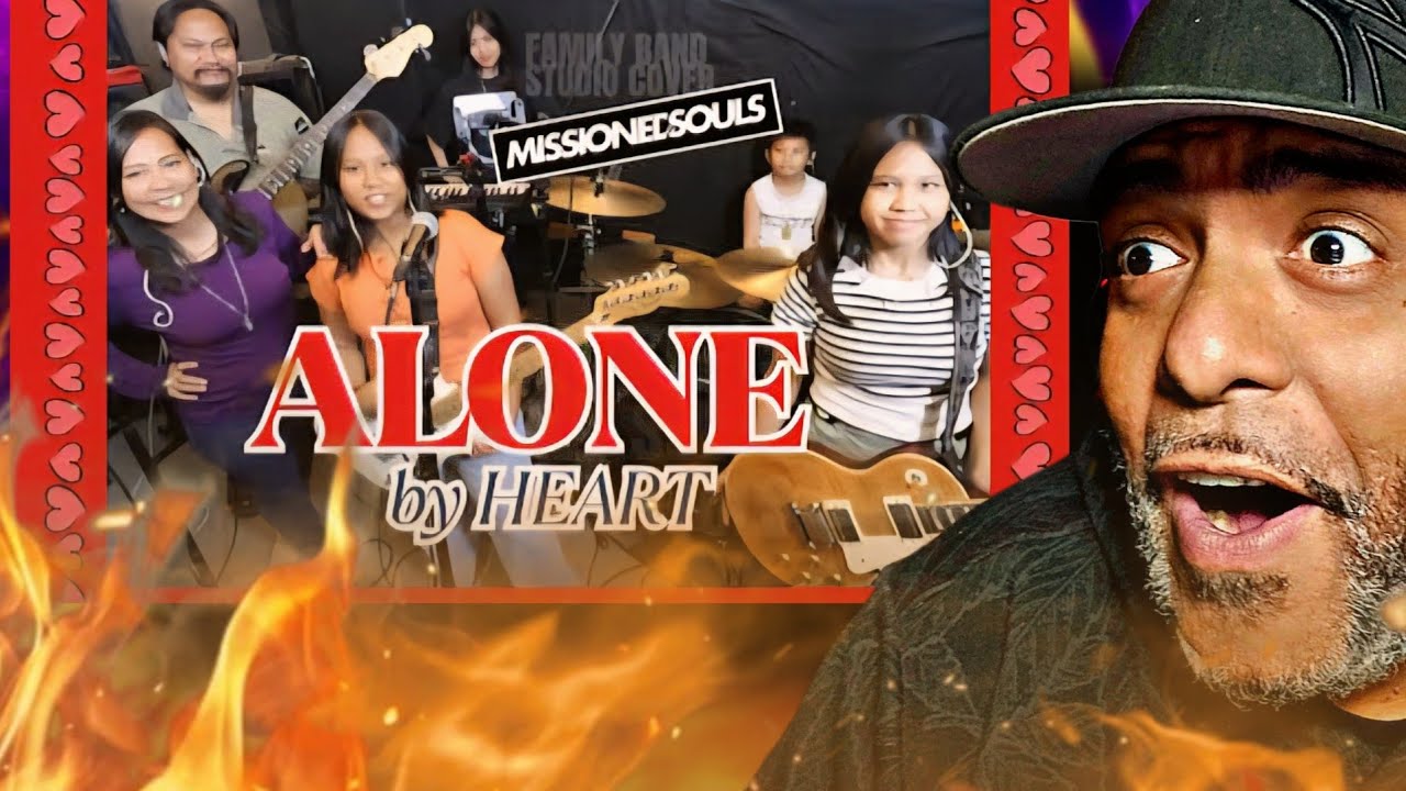 WOW!!! | ALONE by Heart | MISSIONED SOULS - Family Band studio cover | REACTION!!!