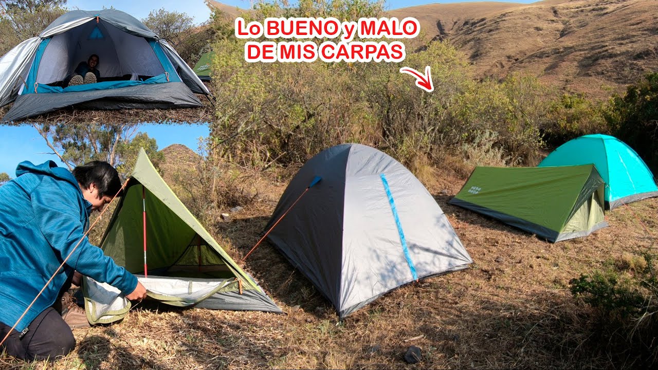 REVIEW de TODAS LAS CARPAS QUE USÉ EN MIS AVENTURAS | CAMPING EN LA MONTAÑA