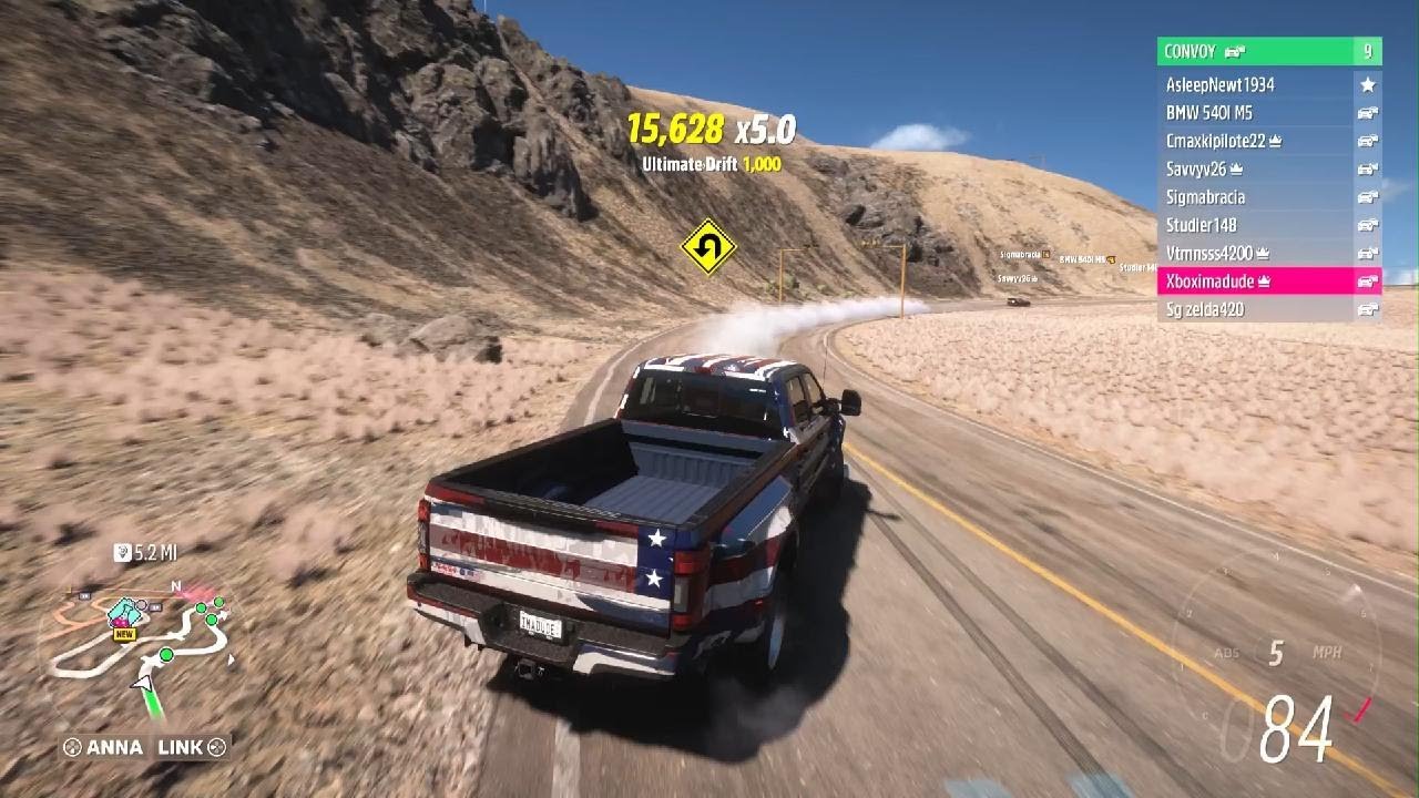 Forza Horizon 5 convoy drift practice