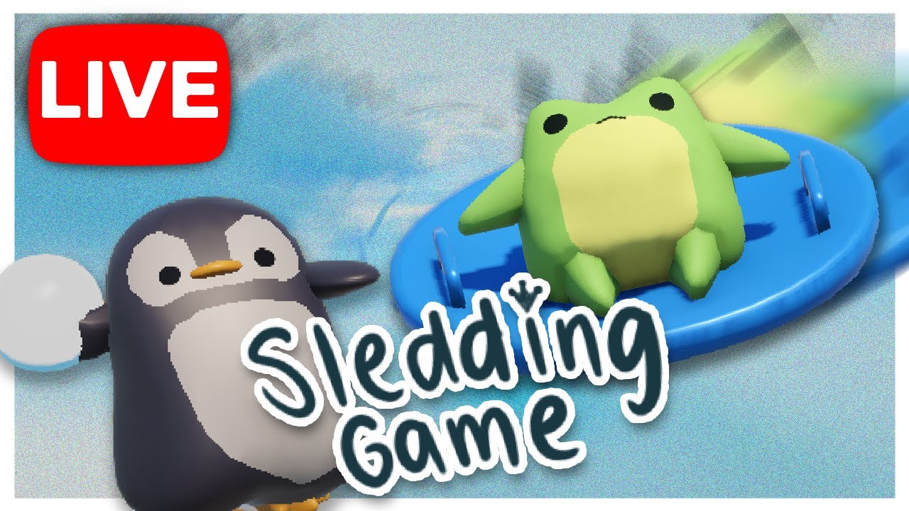 Trying out the Sledding Game DEMO | LIVE (come hang out!)