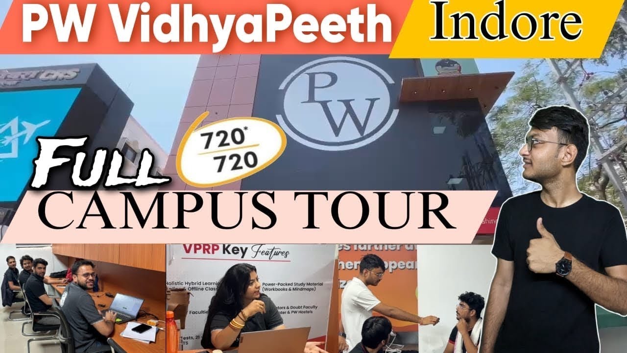 Pw Offline Indore campus tour 🔥 | Pw Vidyapeeth Indore Campus Tour | Physics wallah Indore tour