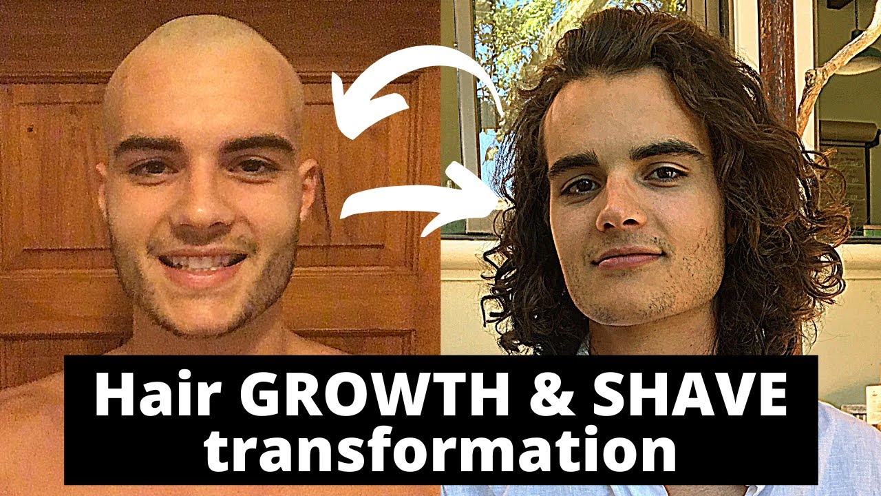 BALD to LONG Hair & back: Shaving & Growing out Time-lapse