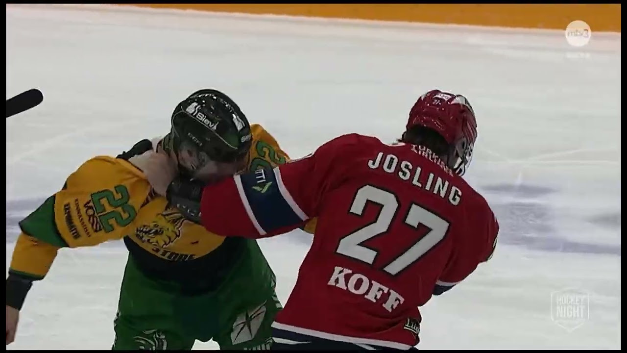 Hifk-Ilves Sean Josling ja Teemu Engberg tappelu 9.1.2026