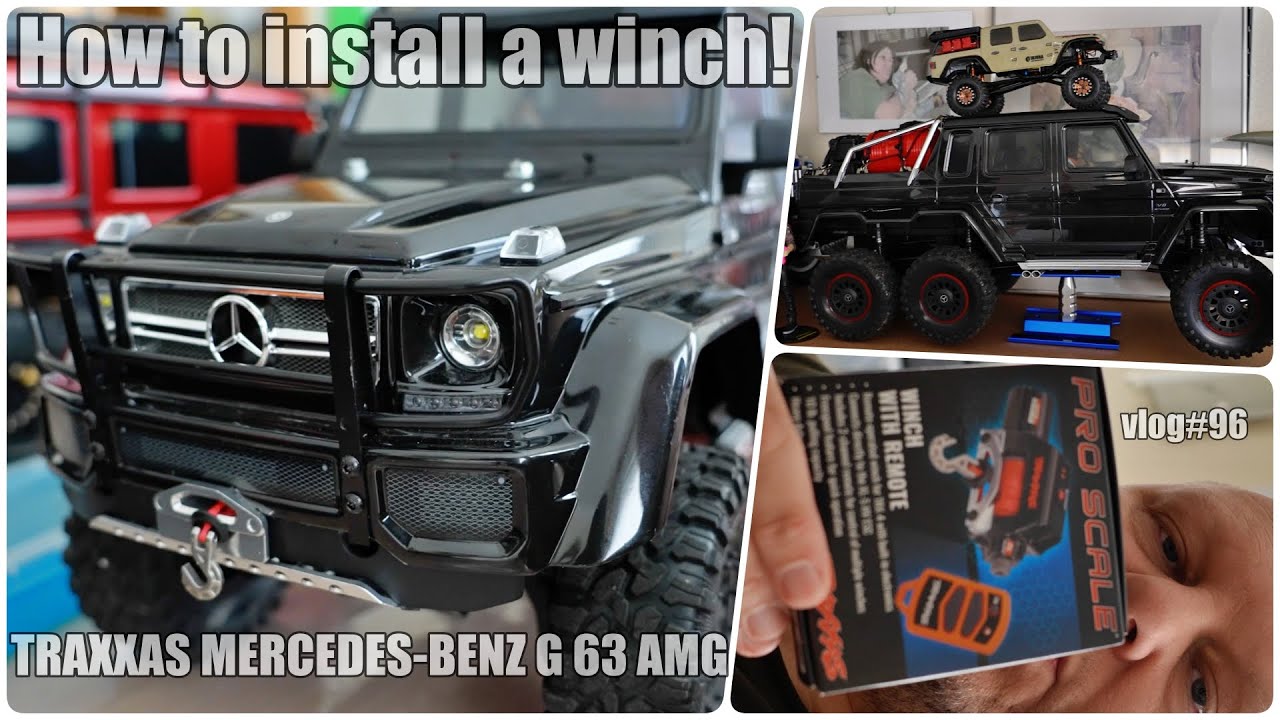 TRAXXAS TRX-6 MERCEDES-BENZ G 63 AMG - How to install a winch! #96