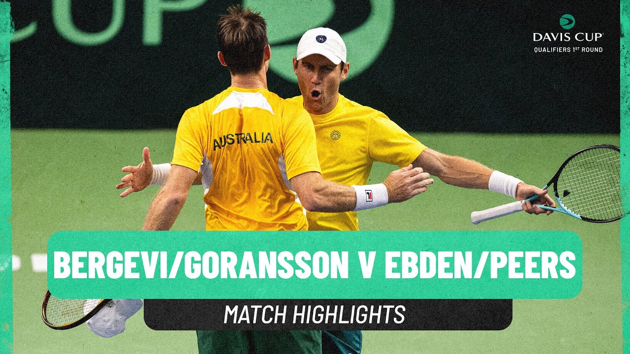 Bergevi/Goransson v Ebden/Peers | Sweden v Australia | 2025 Davis Cup Qualifiers Match Highlights