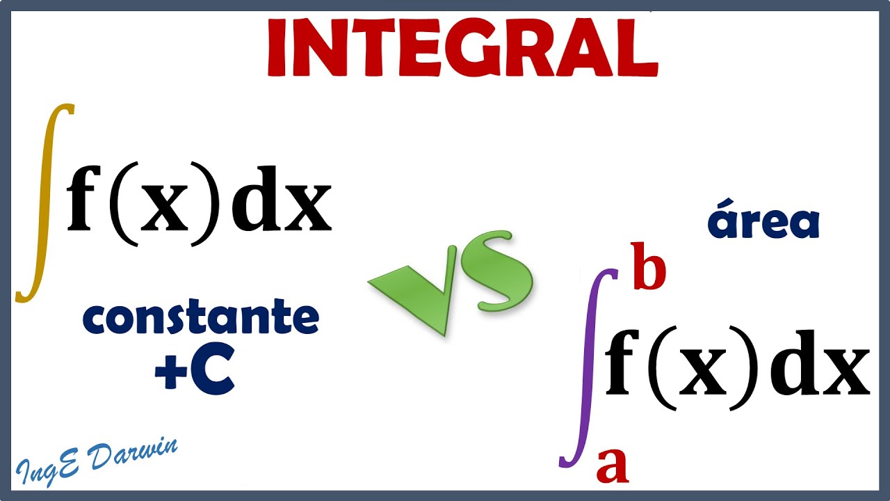 Integral definida vs indefinida, guía definitiva, diferencias y principales características
