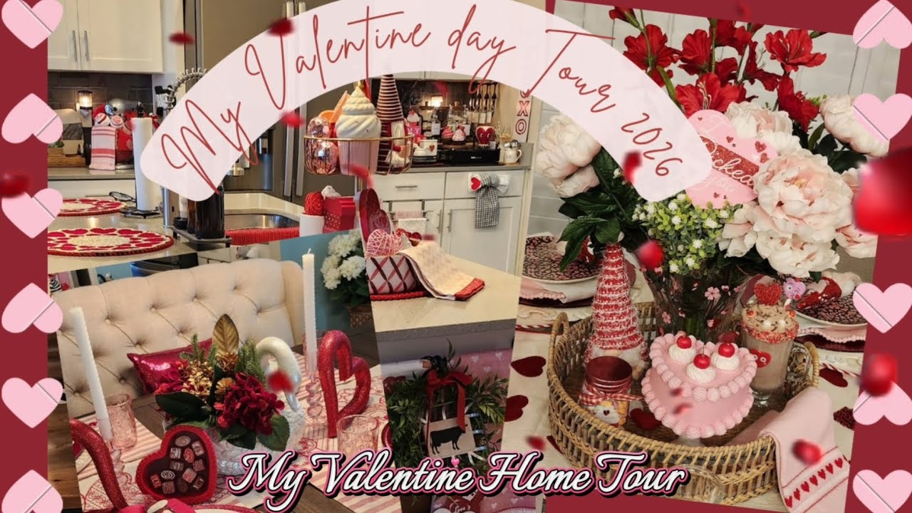 Valentine Home Tour !💖 Come See My Kitchen & Livingroom Decor!