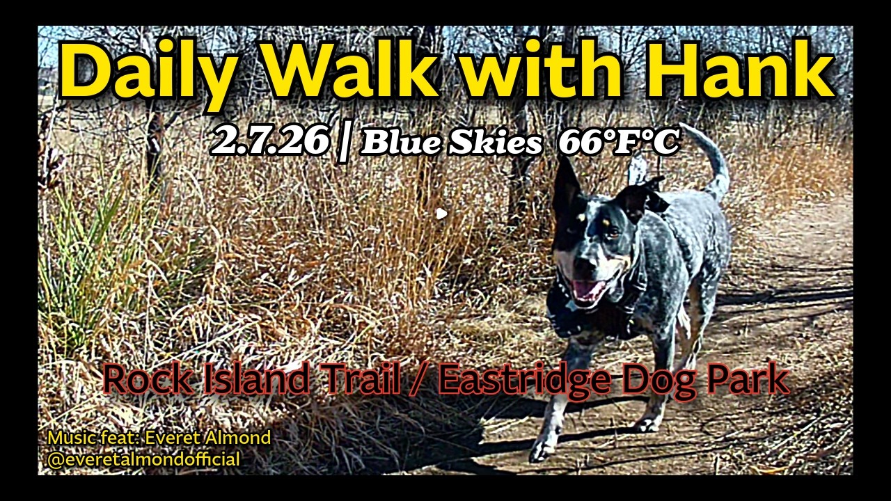 Daily Neighborhood Walk with Hank 🐾 | 2.7.26 | Blue Skies, Dog Park Stop