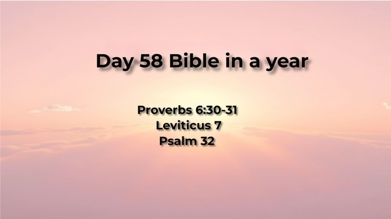 Day 58 Bible in a year (Morning)