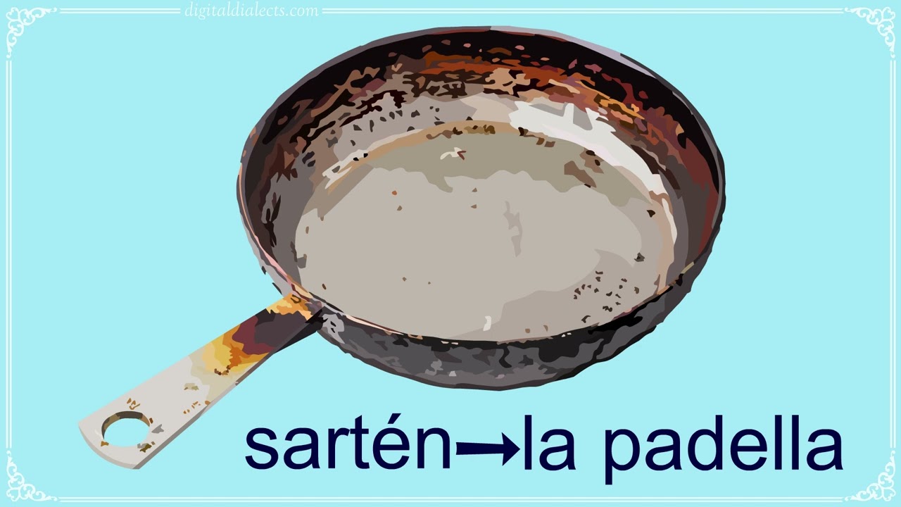 Aprende las palabras de los utensilios y electrodomésticos de cocina en italiano.