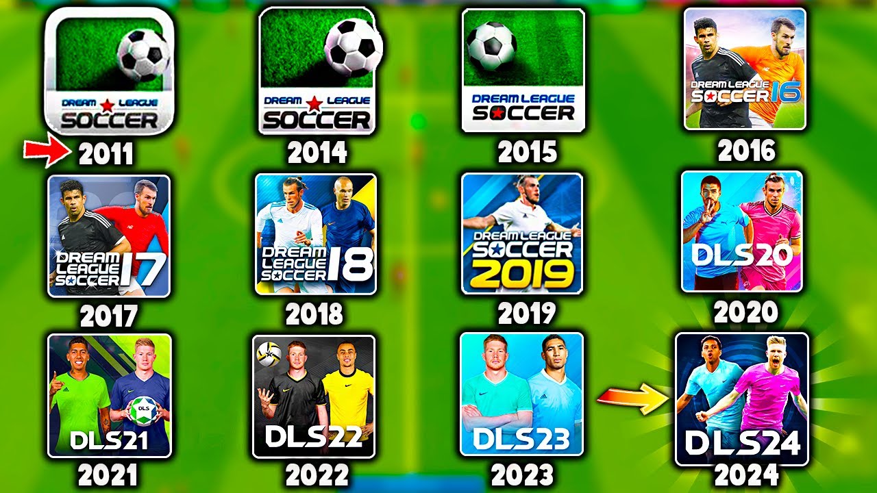 🤩EVOLUTION OF DREAM LEAGUE SOCCER (DLS 11,14, 15, 16, 17, 18, 19, 20, 21, 22,  23, 24)👀