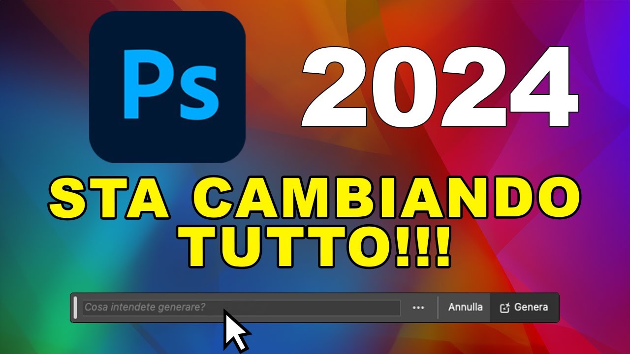 PHOTOSHOP 2024: le migliori novità e come utilizzarle al meglio. Intelligenza artificiale per tutti!