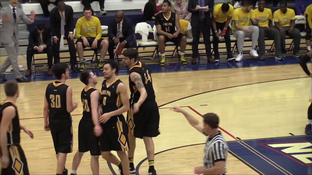 Highlights: Men's Basketball Advances to NE10 Semis with 97-95 Win Over Adelphi University
