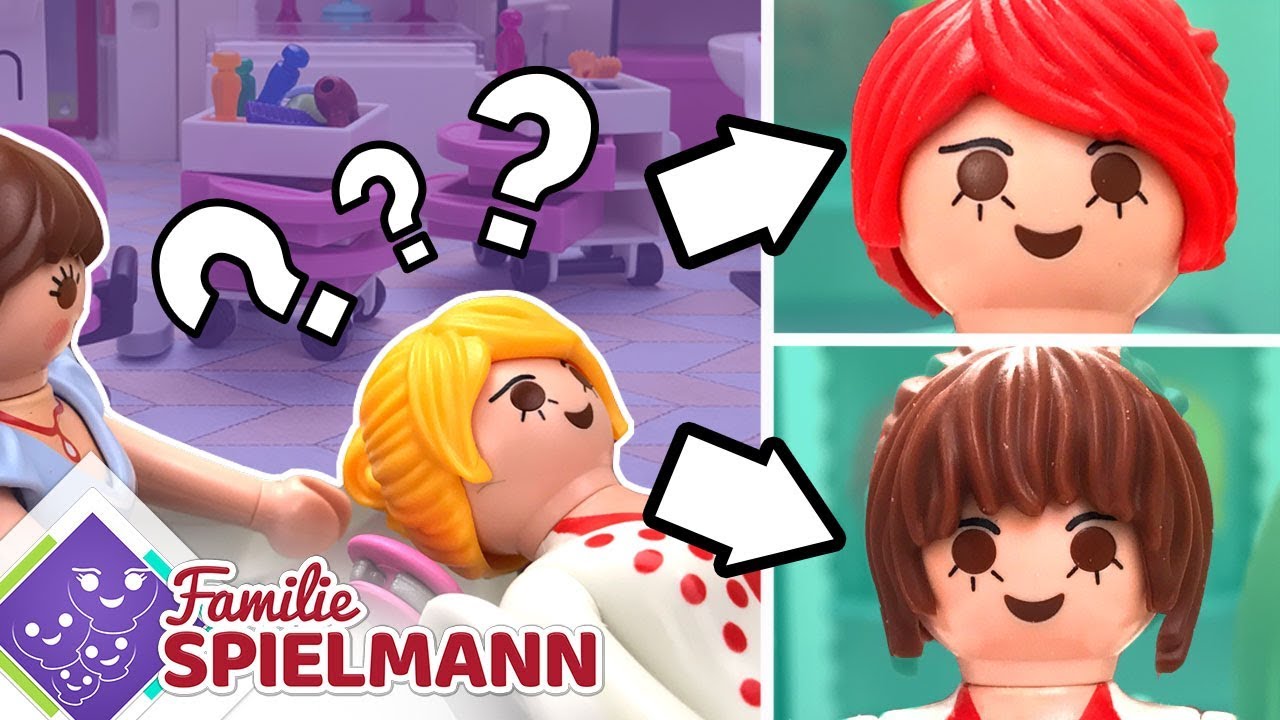WELCHE HAARFARBE ??? Der spannende Friseur Besuch I Playmobil Familie Spielmann