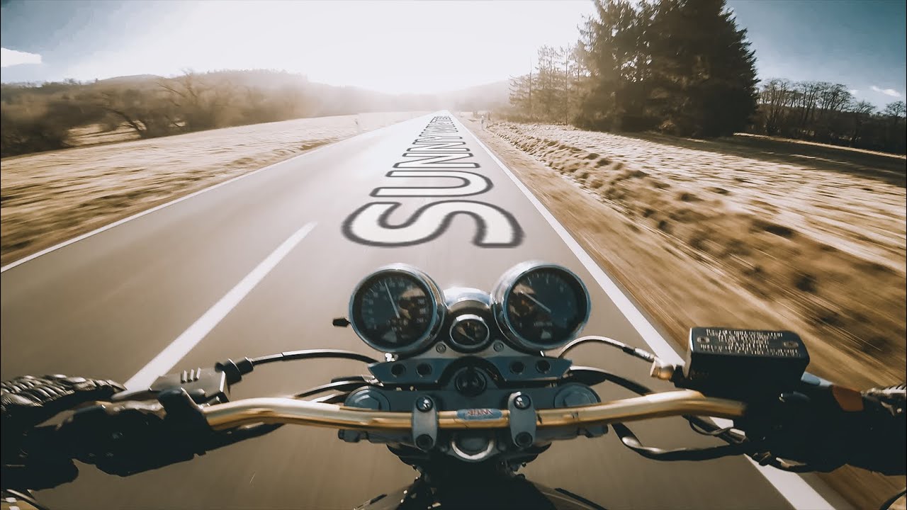 SUNNY WINTER - Suzuki GSX750 Inazuma - POV PURE SOUND 4K