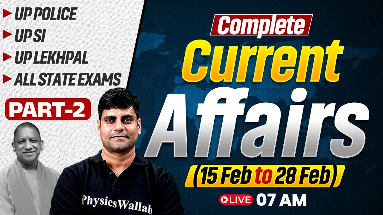 Monthly Current Affairs 2026| 15 February to 28 February | Current Affairs Today