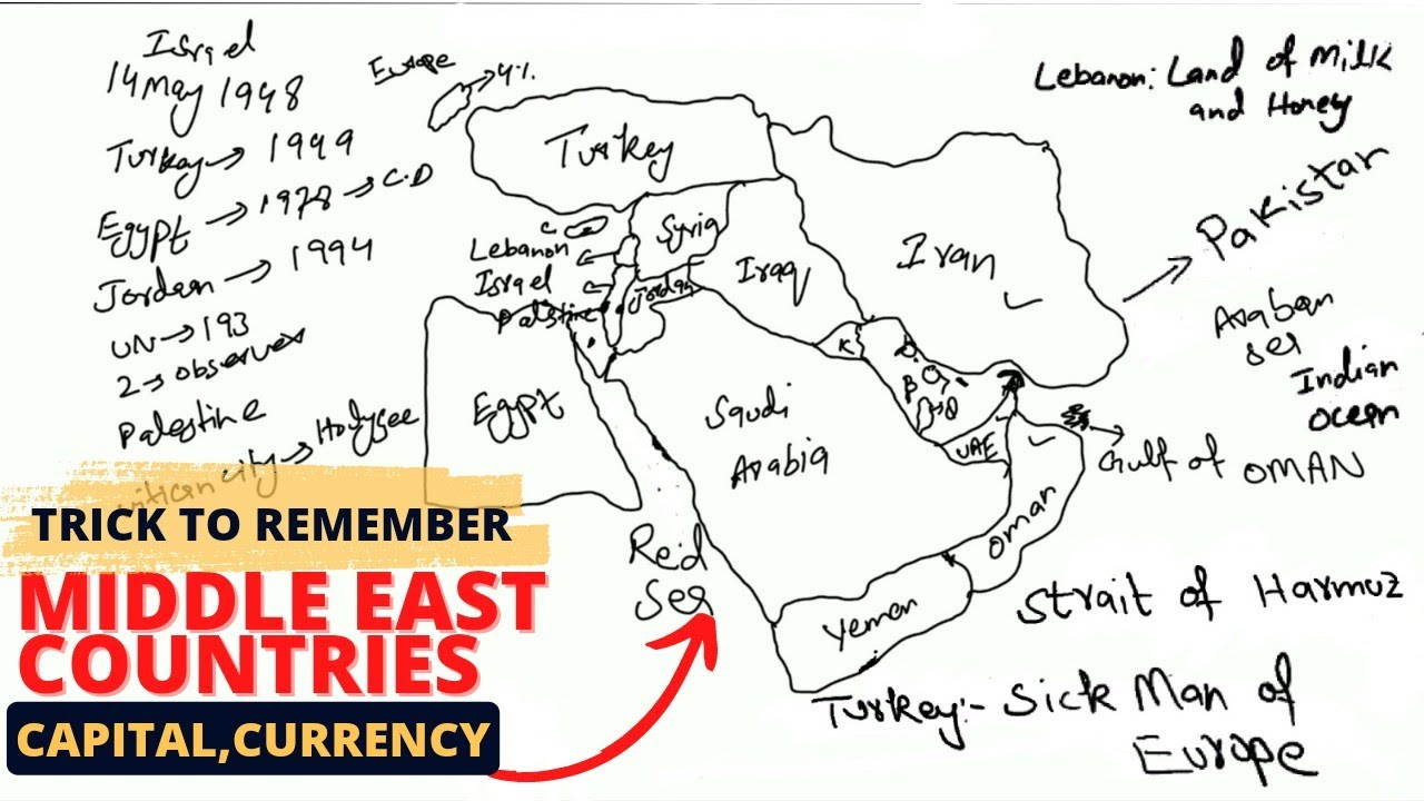 Middle East Countries in Urdu | West Asia | Geography of Middle East | Asia | Lecture 4