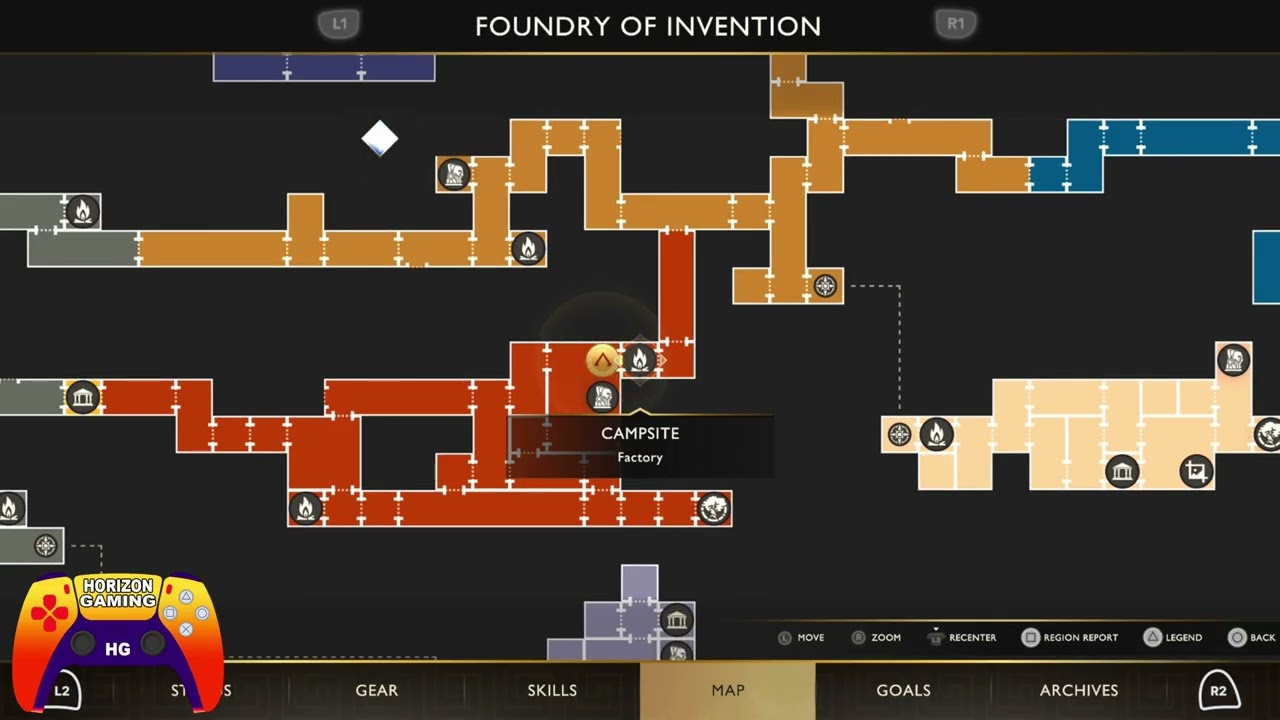 How to Find All Foundry of Invention Artifact & Campsite Location - God of War Sons of Sparta